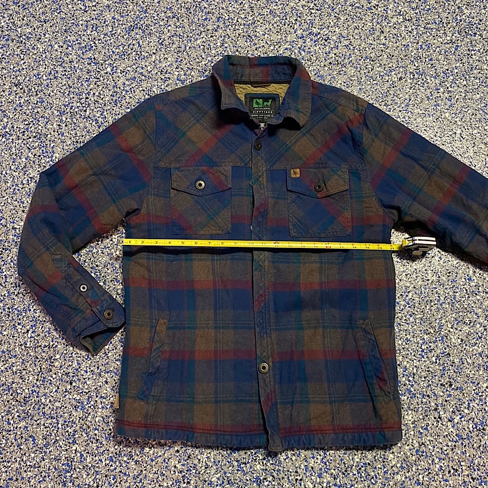 Sherpa lined plaid shirt